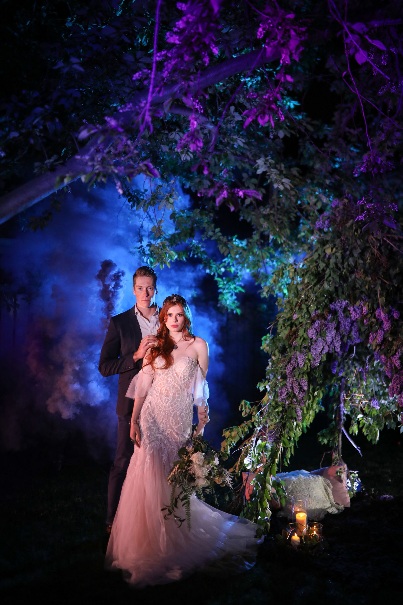 Over the moon moody and magical wedding inspiration