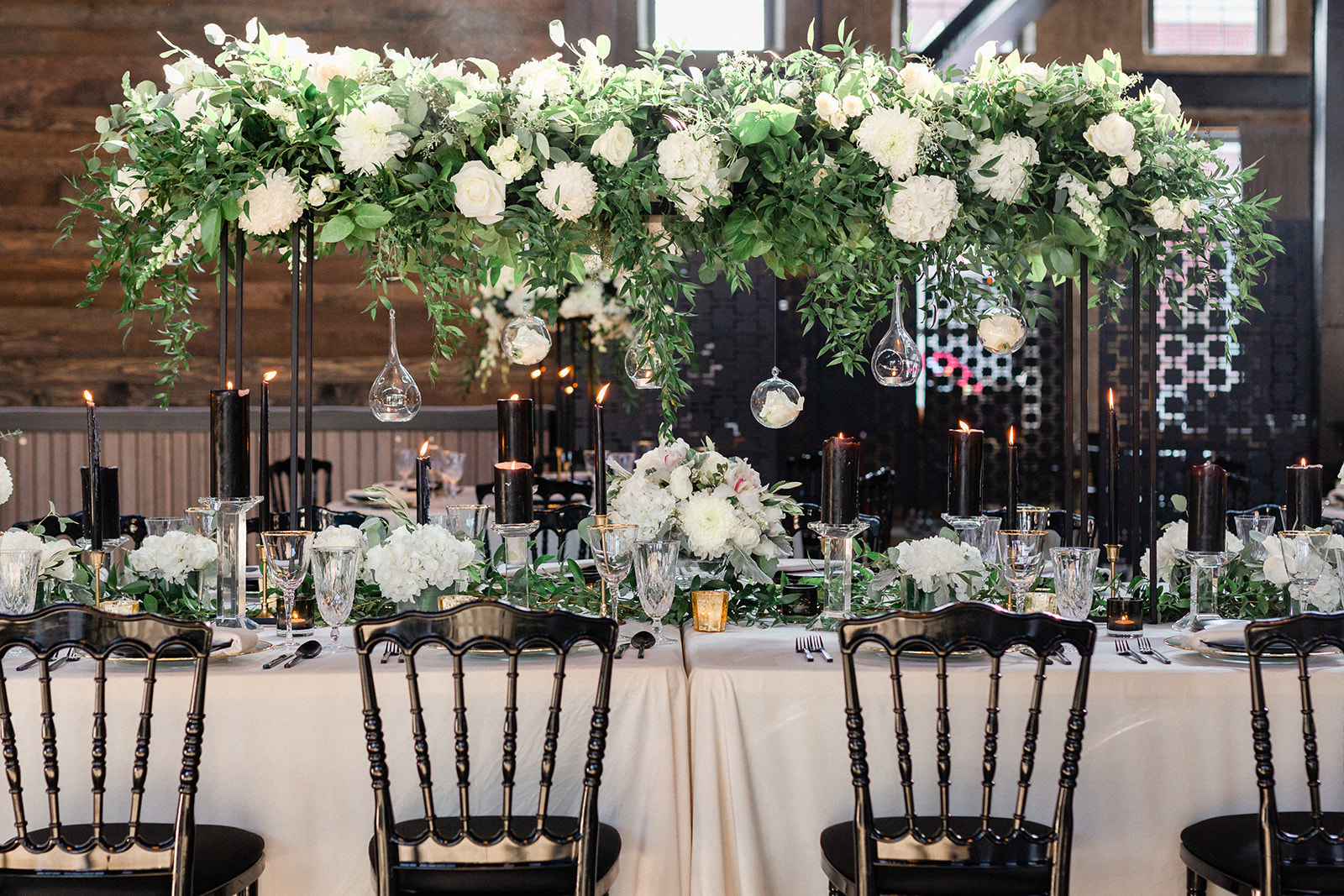 Classically classy black and white wedding décor Today's Bride